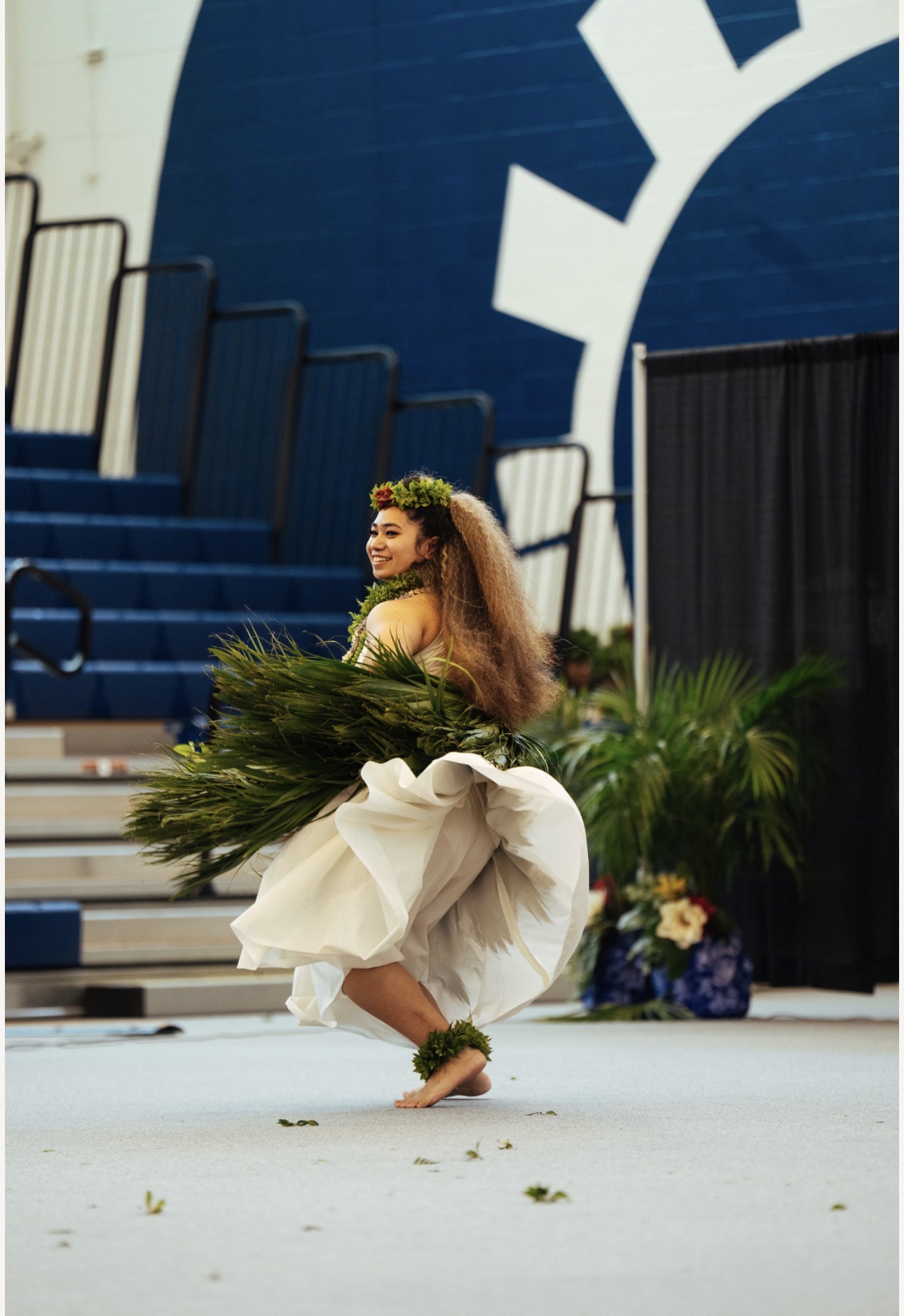 Hula dancer on stage